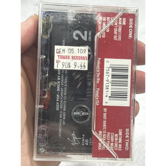 Brick by Brick by Iggy Pop (Cassette Tape, 1990, Virgin, USA) New/Sealed - Picture 13 of 15